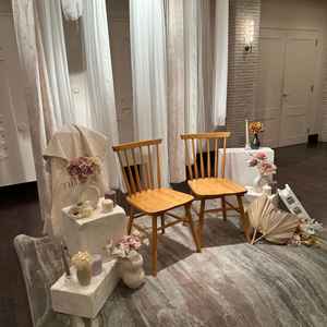 高砂席。自分達の雰囲気に合わせて変更可能。