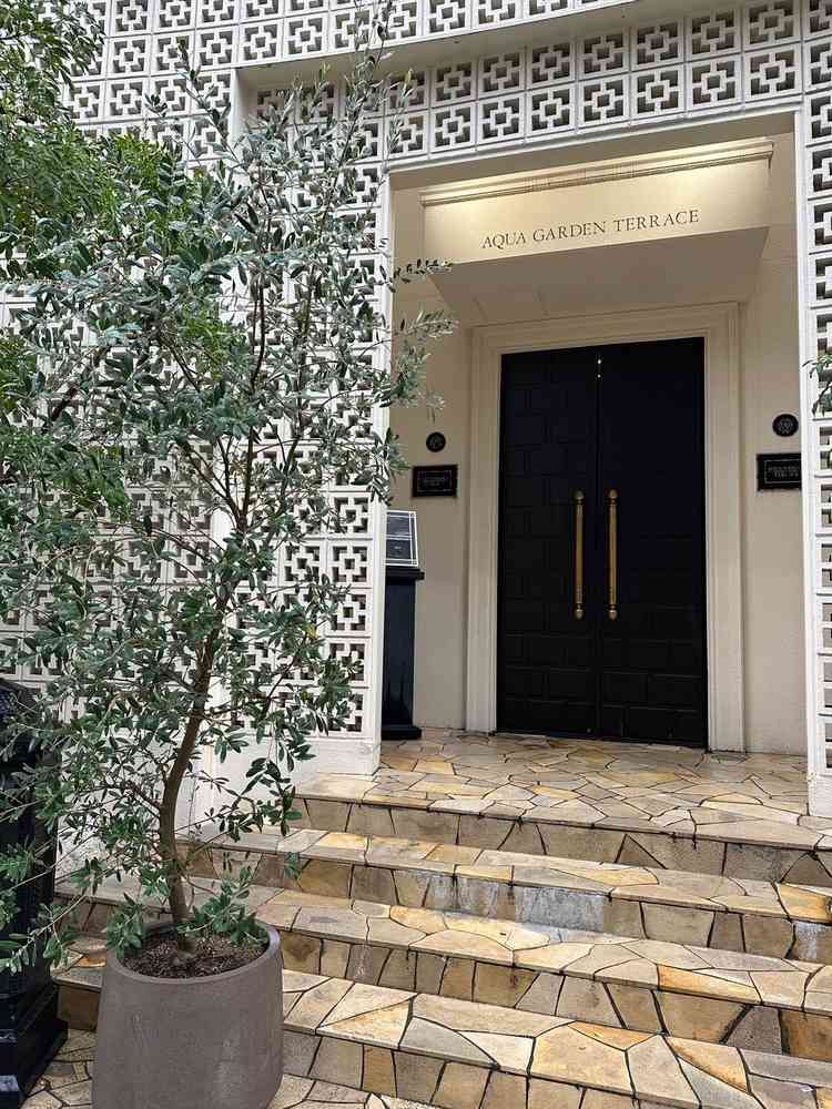 結婚式場の入り口