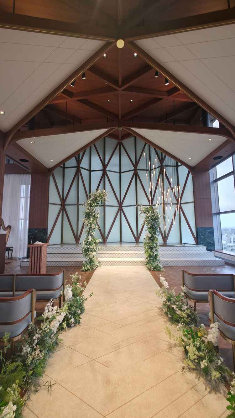 挙式会場の正面。