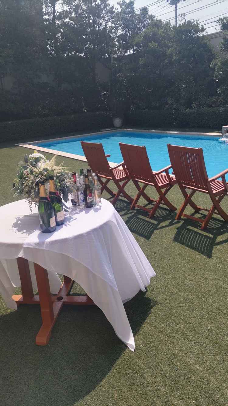 プール付きガーデンでゲストの子供達も楽しめると思いました。