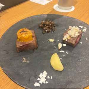 料理(橙・白のコース)