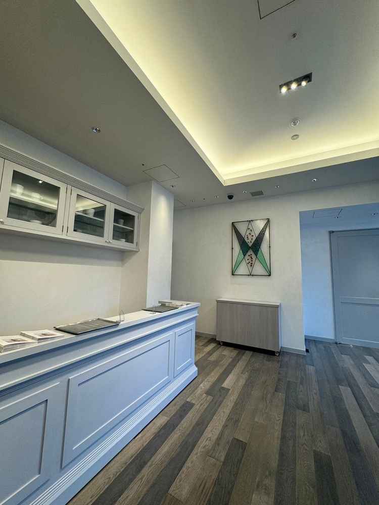 披露宴会場前のスペース。フロア貸し切りなので好きにアレンジ可能。