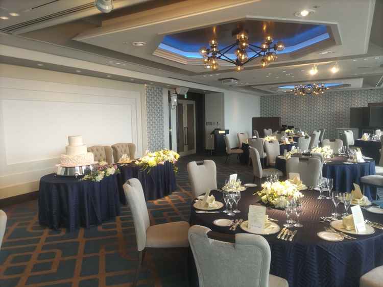 最上階の披露宴会場は景色が最高です。