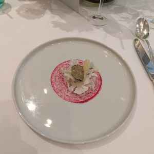 試食の前菜はキャビアトリュフかにえびが使われててとても豪華でした。
