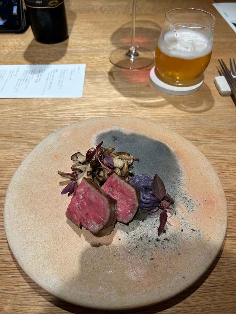 試食のお肉