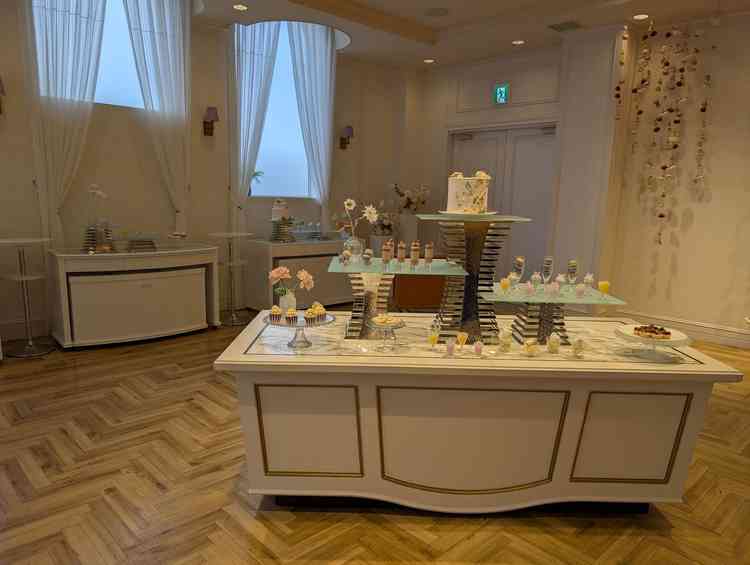 デザートバイキング専用の個室が準備されており、こだわりを感じました