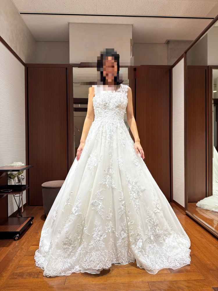 ドレスの試着をさせていただきました。初めての試着でしたが一気にイメージが湧きました。