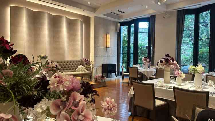 こじんまりとした披露宴会場