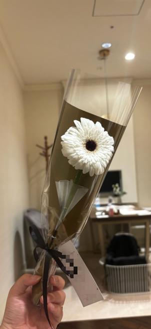 最後に一輪の白いお花をプレゼントしてくださり、細やかな心遣いと温かいおもてなしに心が華やぎました