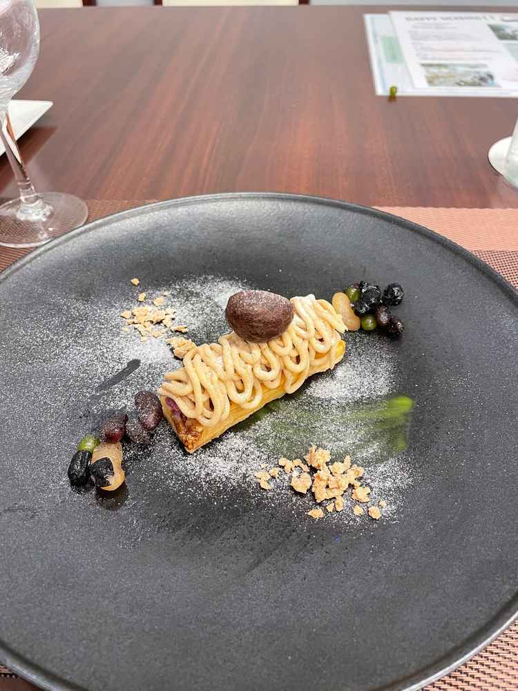 デザート、豆が美味しかった。