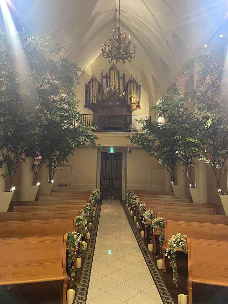 チャペルの座席写真です