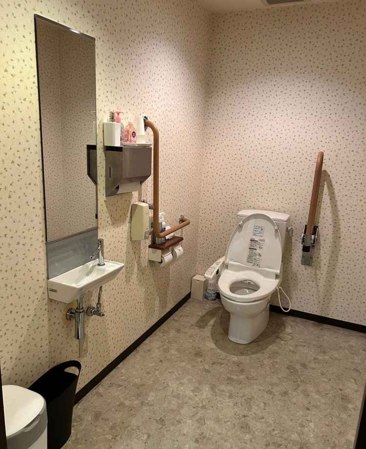 バリアフリーのトイレも綺麗でありがたいです