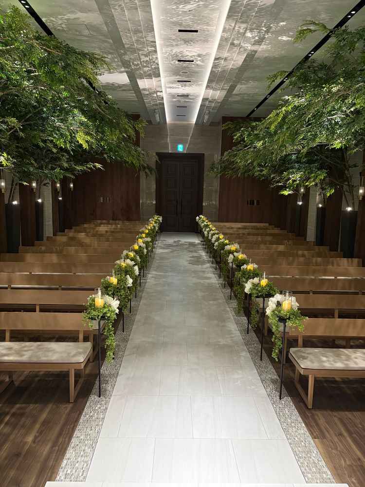 チャペルがとても広くゆったりしていて良かった。