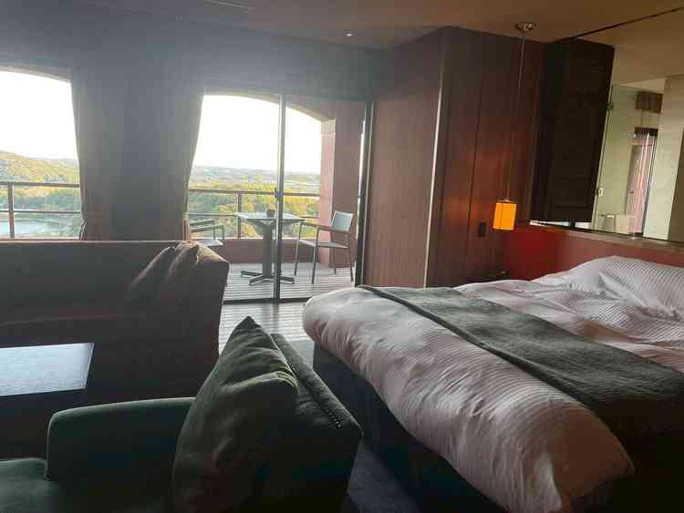 新郎新婦のお支度部屋。そのまま宿泊できるとの事。