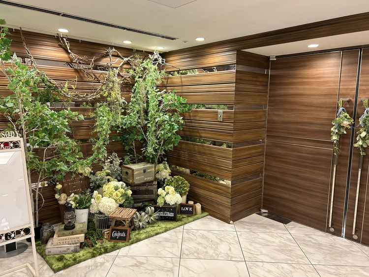 披露宴会場の入り口