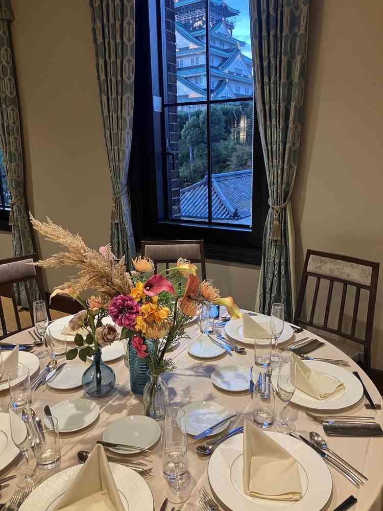 窓からの大阪城