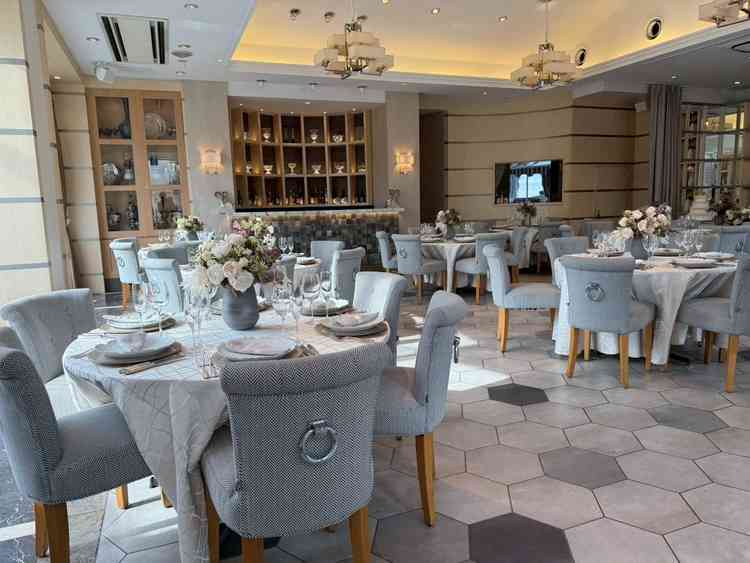 披露宴会場。他2種類コンセプト別であるがどれも可愛い。