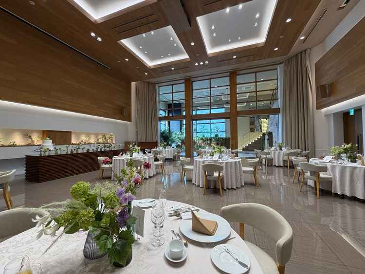 披露宴会場の写真。1番お気に入りの会場でした。