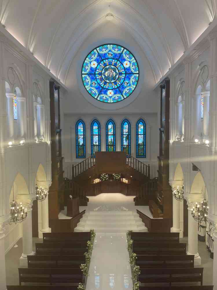 チャペル2階の入場口からの写真。