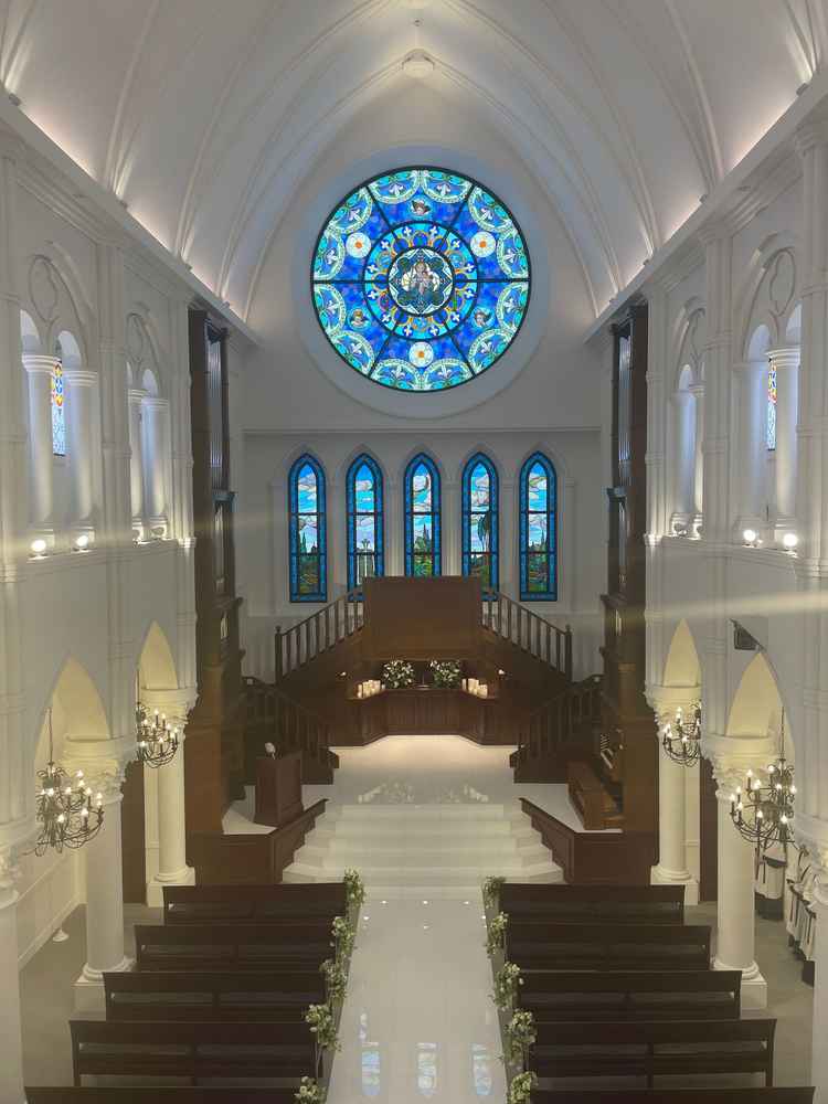 チャペル2階の入場口からの写真。