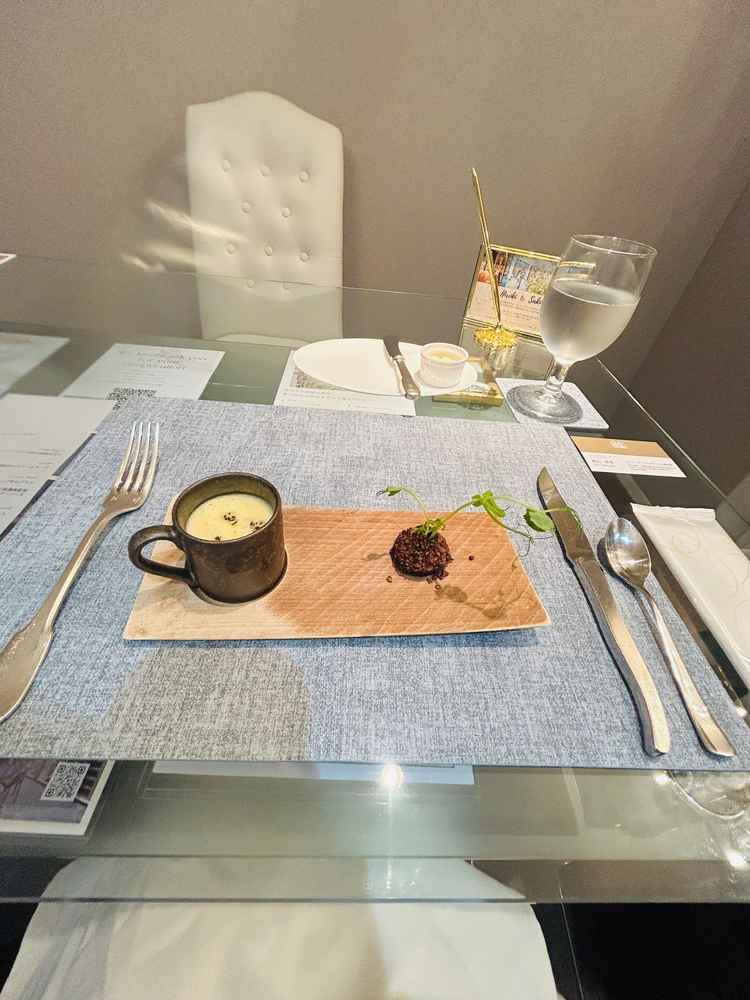 前菜の盆栽風が想像以上に美味しかった