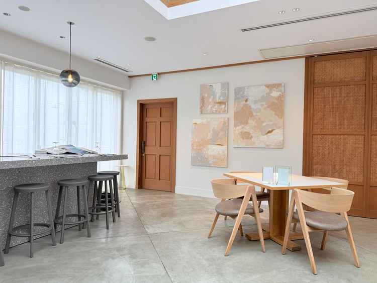 説明を受けた部屋です。二次会等でも使用できるみたいです。