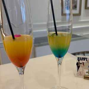 ウェルカムパーティースペースでは、オリジナルのドリンクが作成可能。