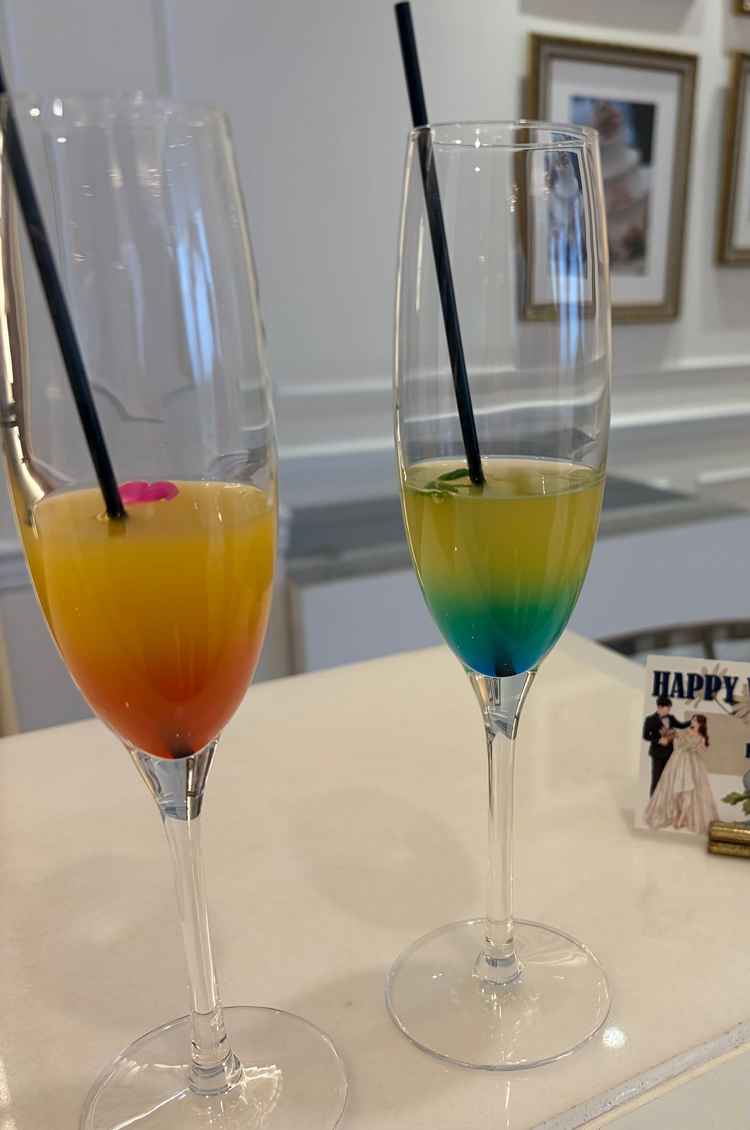 ウェルカムパーティースペースでは、オリジナルのドリンクが作成可能。