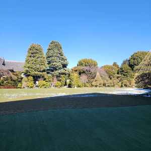 挙式後に友人たちと写真を撮ったりできるところ