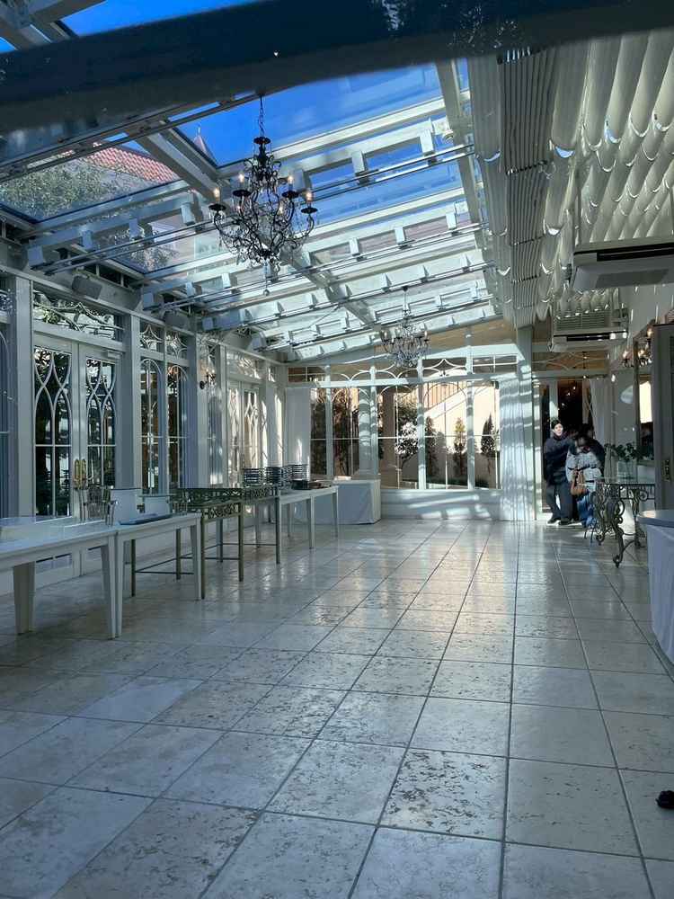 インナーガーデンで雨天時の対応も可能