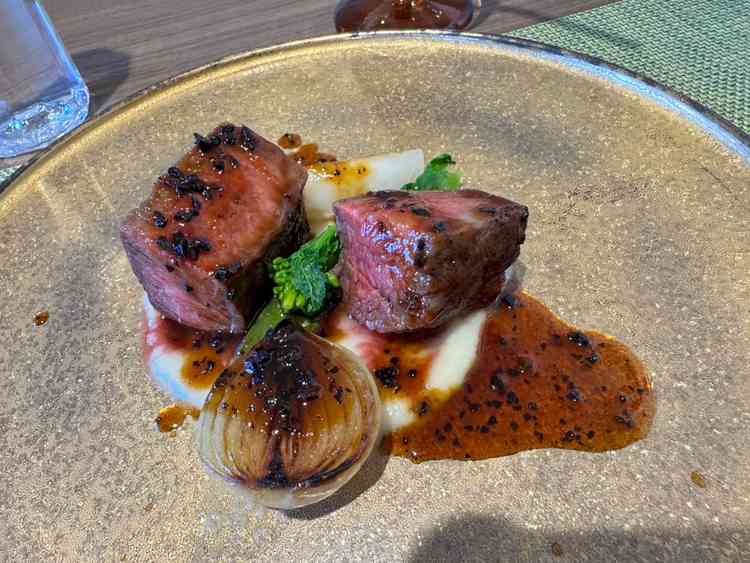 ご試食の牛肉のフィレステーキ