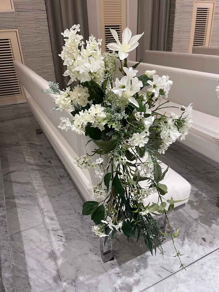 チャペル装花のボリューム感がお気に入りです。