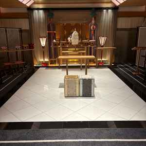 館内和婚の会場です。住吉神社の神様が祀られています。