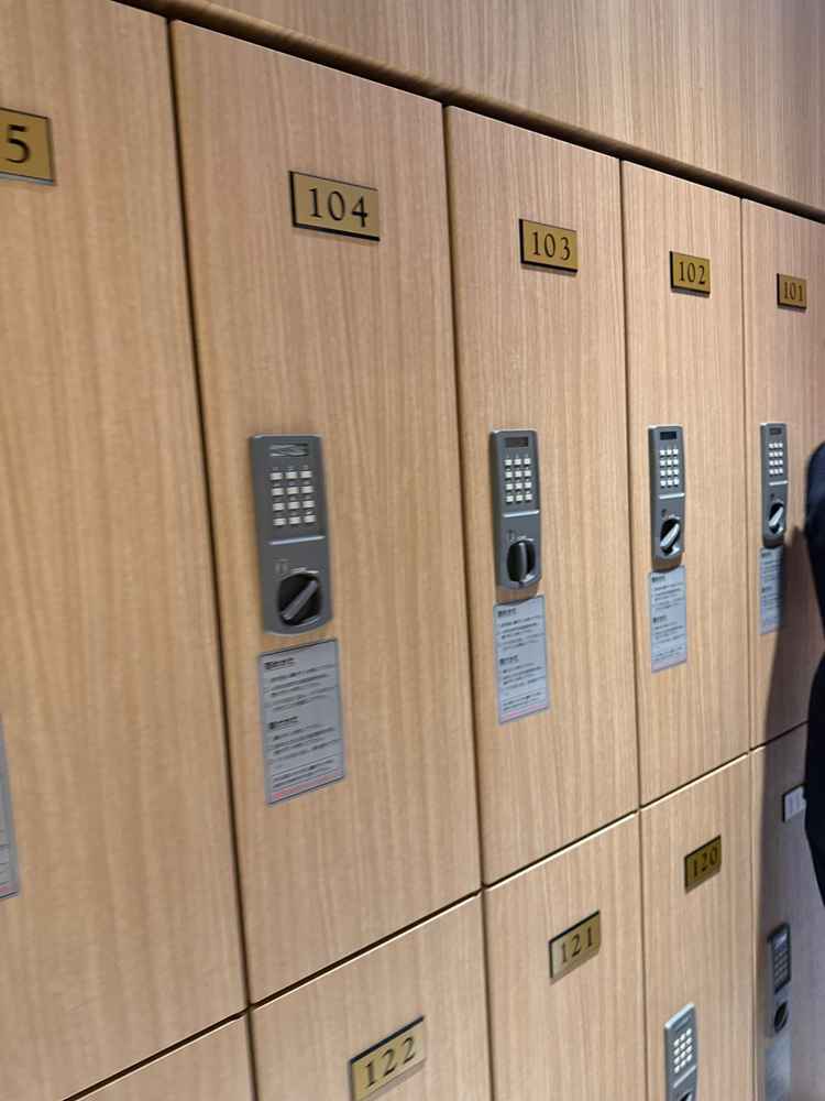 ゲスト用ロッカーがある