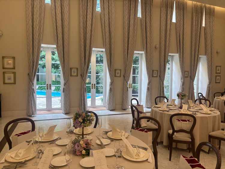 披露宴会場の窓