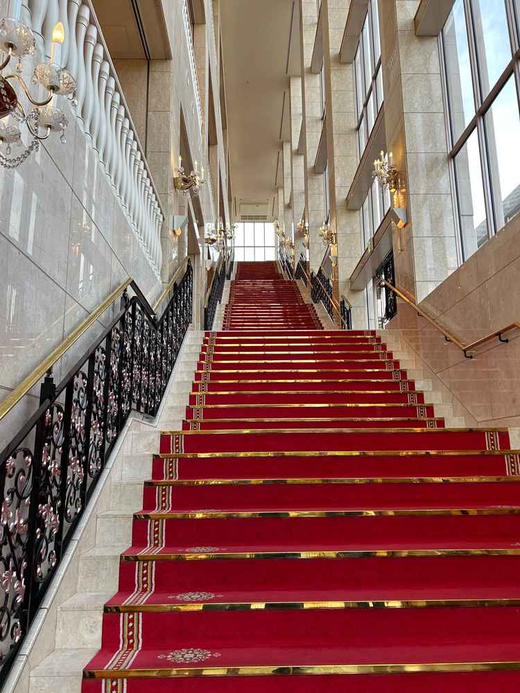 印象的な88段の階段