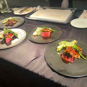 料理演出後の写真