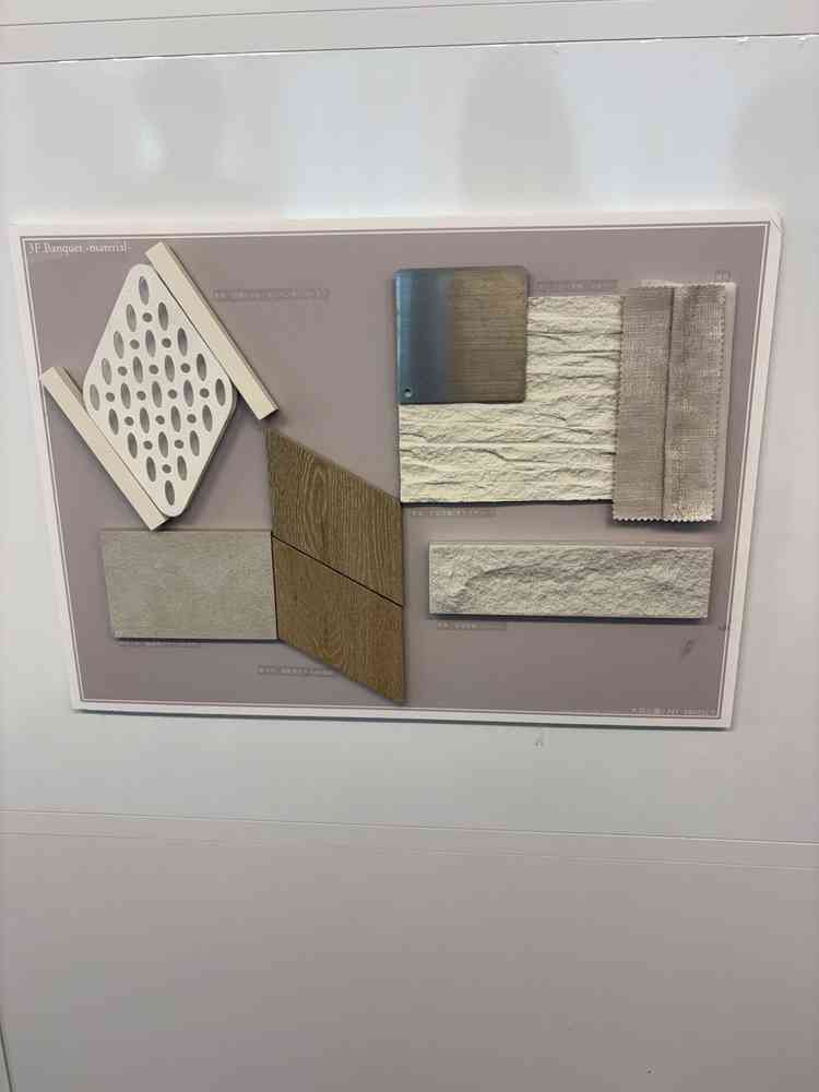 会場内の素材の一部。