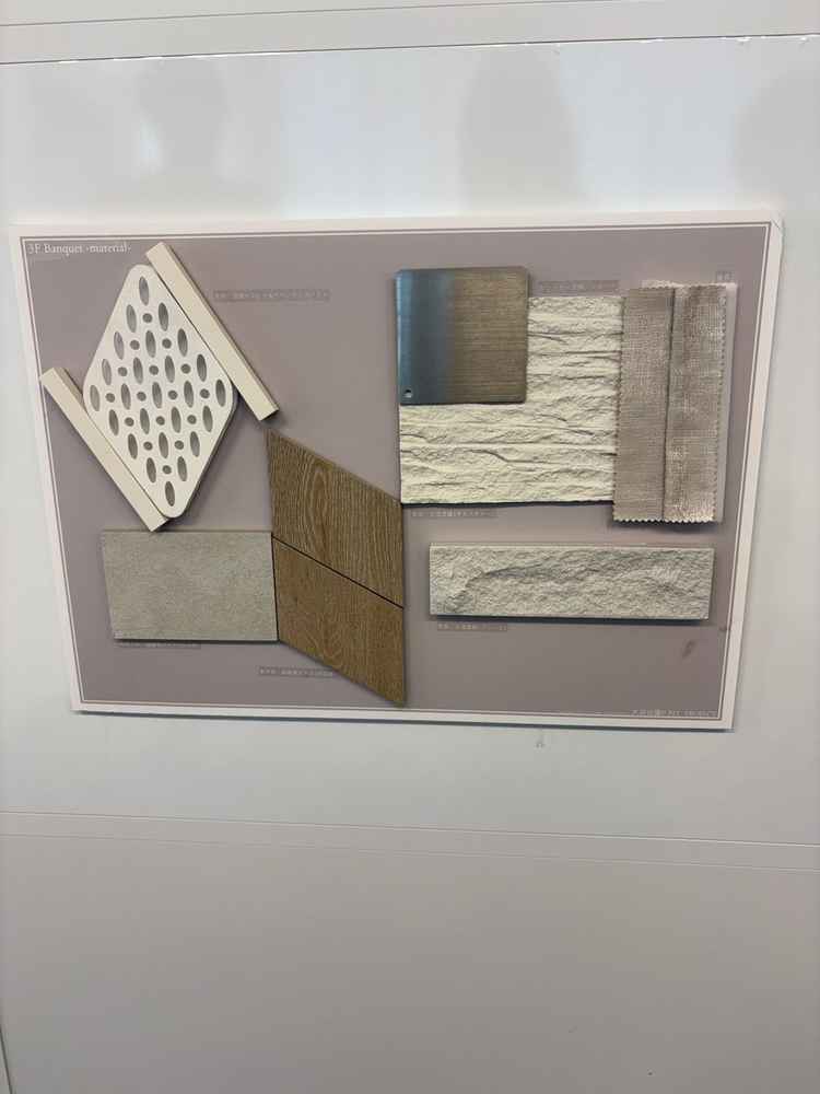 会場内の素材の一部。