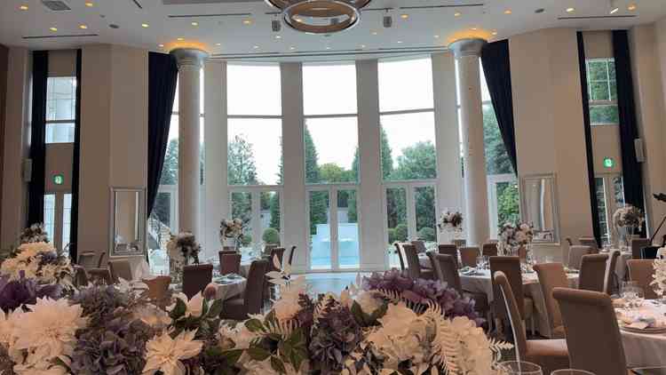 メゾンパリス最大88名のスクリーン付き会場は見晴らしが良かった。