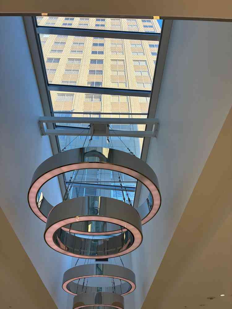 チャペルの天井から見える景色