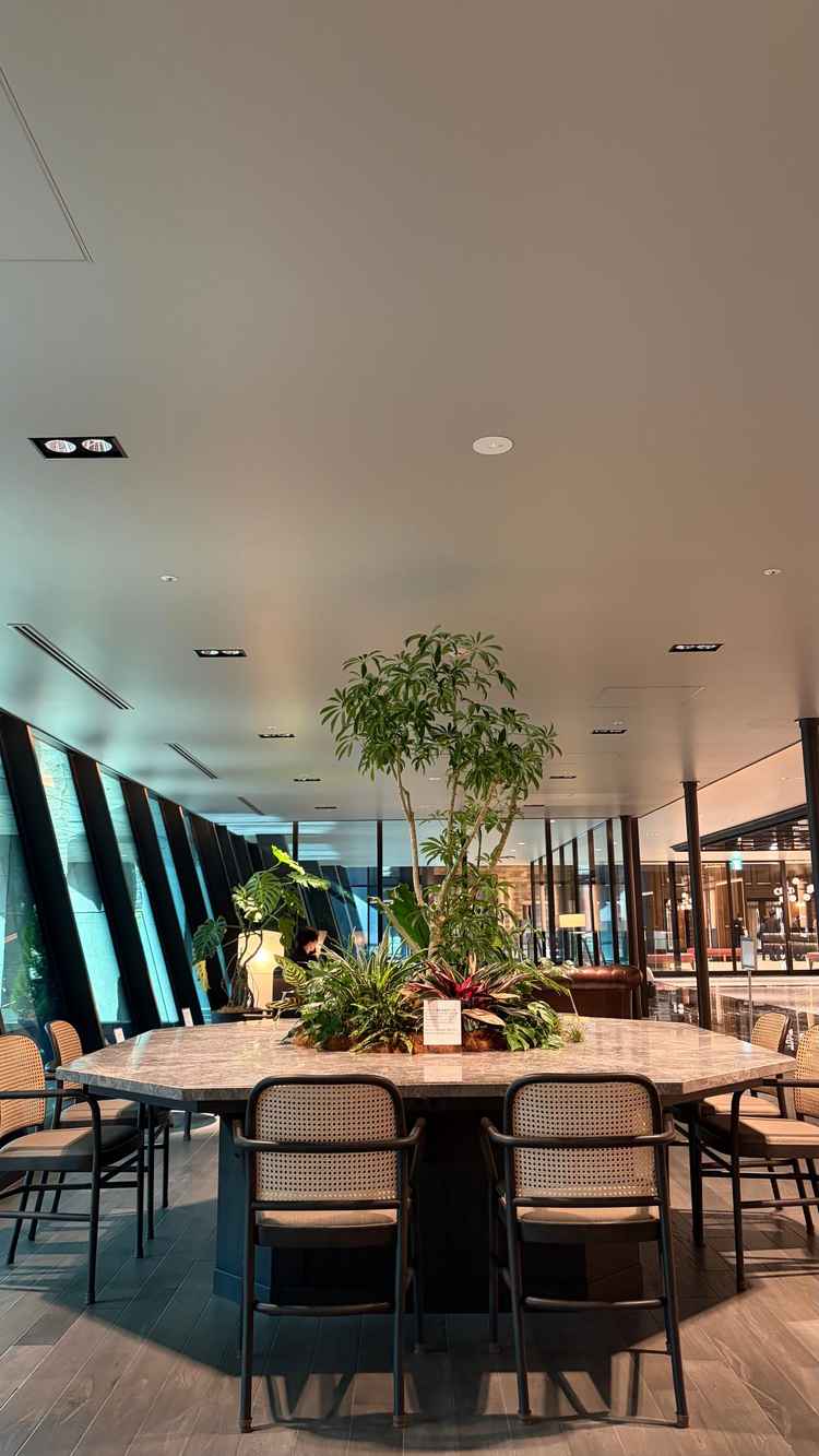 新館はとてもモダンで待合のロビーも広かった