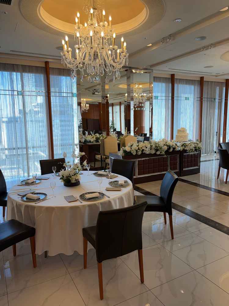 披露宴会場の写真です。とても雰囲気が良かったです。