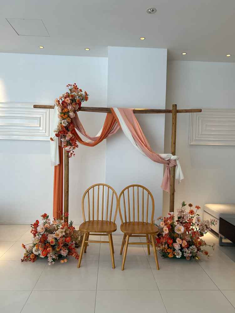 チャペルの前にある映えスポット