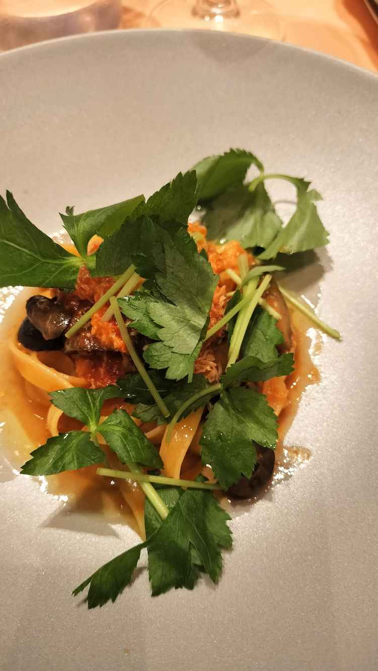 選んだパスタで作ってもらったパスタ料理