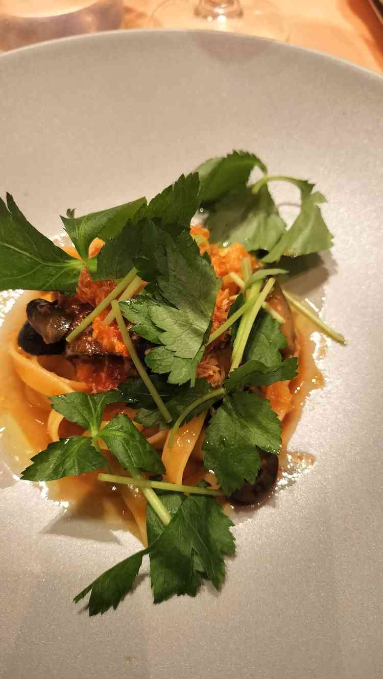 選んだパスタで作ってもらったパスタ料理