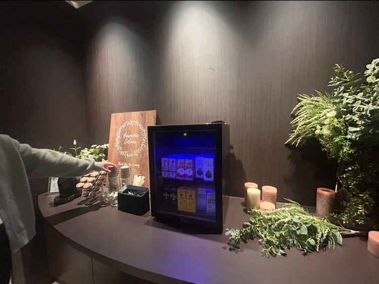 こちらからドリンクを頂くことができました。自由に飲むことができて嬉しかったです。