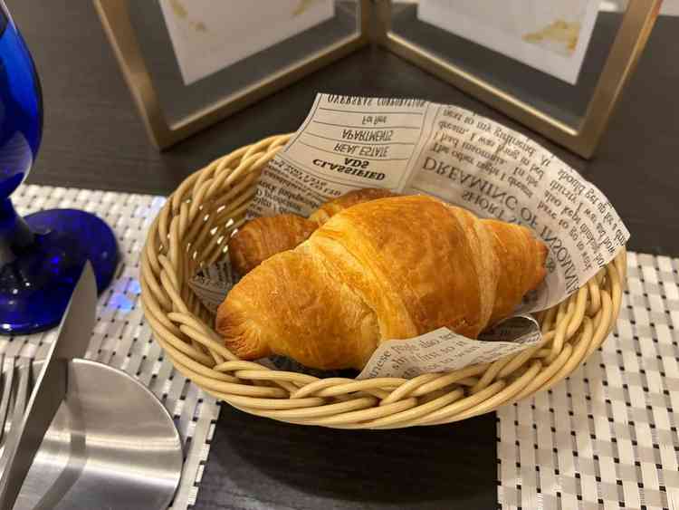 試食会のクロワッサン。何個でも食べれそうなくらい美味しかったです。