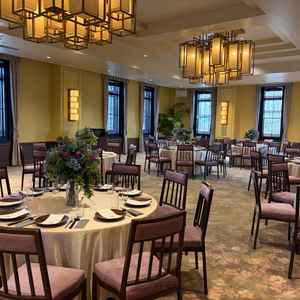 披露宴会場。モダンな雰囲気