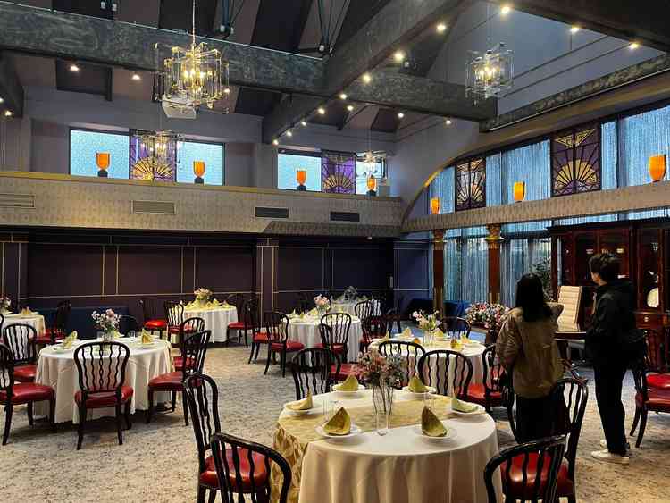 披露宴会場の見学写真。乃木會館